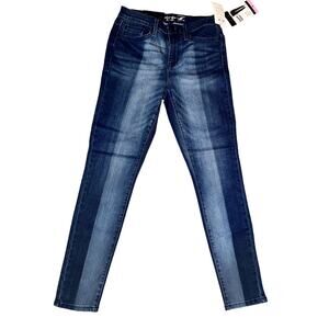 NWT Womens SEVEN 7 Secret Dark Mid Rise Skinny Fashion Novelty Denim Jeans 6 $79